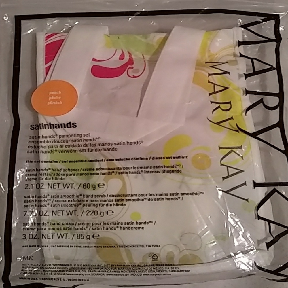 Peach Satin Hands Pampering Set